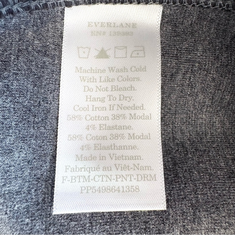 Everlane The Dream Pant in Heather Charcoal Gray Large - Picture 14 of 14